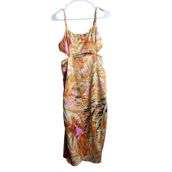 Showpo. Dresses & Skirts - Showpo Floral Cutout Midi Dress – Size 6